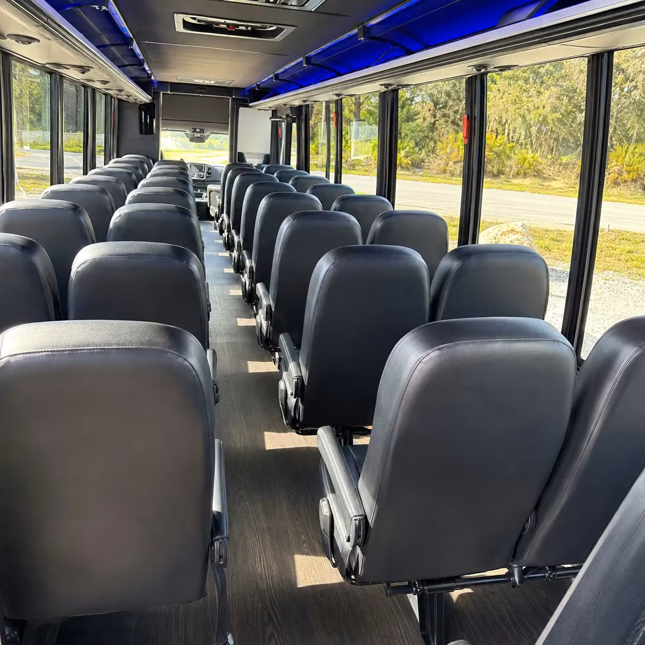 30 passenger minibus inside