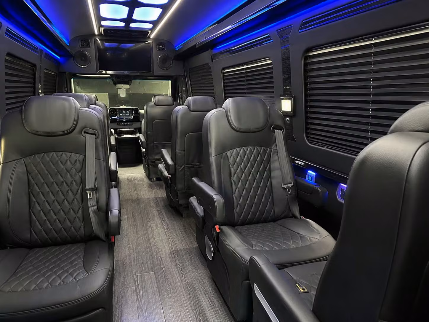 sprinter van with driver inside